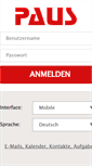Mobile Screenshot of mail.paus.ch
